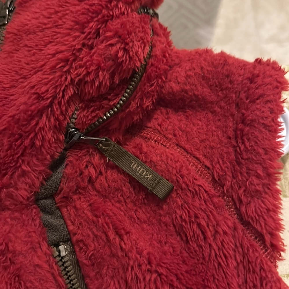 Kuhl Flight Fleece maroon/brown convertible vest M - Picture 10 of 12